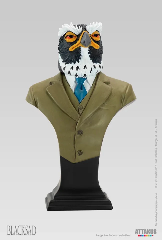Busto Lewis Solomon - Blacksad - Hecho en Francia por ATTAKUS - Imagen 2 de 4