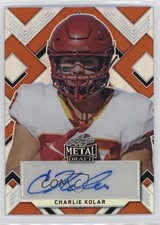 2022 Leaf Metal Draft Portrait Orange Prismatic 3/7 Charlie Kolar Auto he0