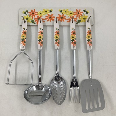 Sky-line Ekco 6-teiliges Utensilienset Blumen Landhaus Kern Vintage Retro