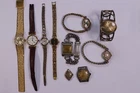 Vintage Wind-Up Women's Watches Lot of 10 Pre-Owned Not Tested (43-34a)