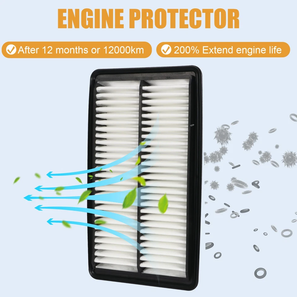 Filtro de aire del motor Ridgeline 17220-5J6-A10 para Honda Odyssey Pilot Passport Foto 3 de 4