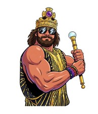 WWE Macho King Randy Savage Wrestling Water Resistant Sticker WWF WCW AEW NXT