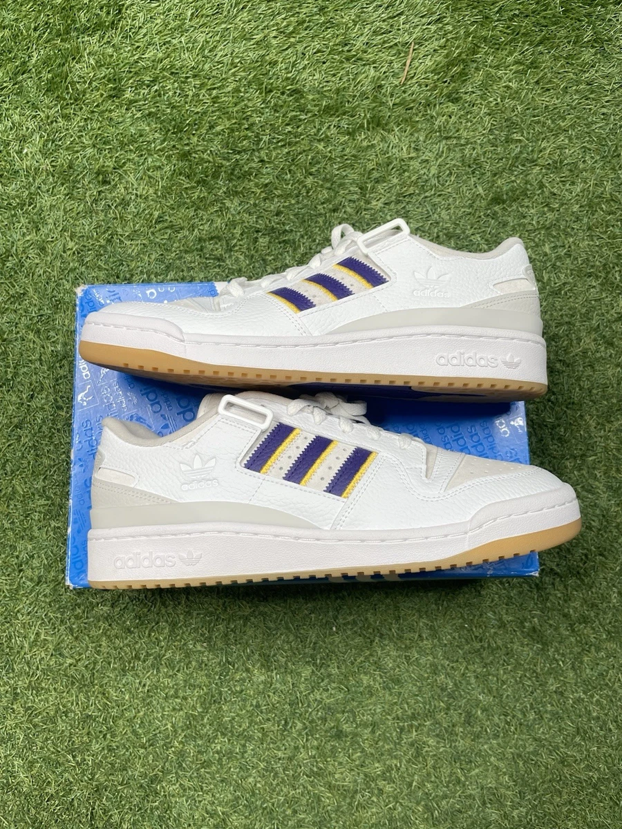 adidas gazelle silver green womens Shoe Palace Exclusive Forum Low Mens Basketball Shoes (White/Brown) main image 1
