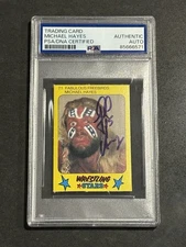 MICHAEL P.S. HAYES 1986 MONTY GUM SIGNED AUTOGRAPHED CARD PSA/DNA CERTIFIED