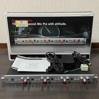 Préampli micro SSL Solid State Logic Alpha VHD pré-4 canaux avec boîte - Photo 1/4