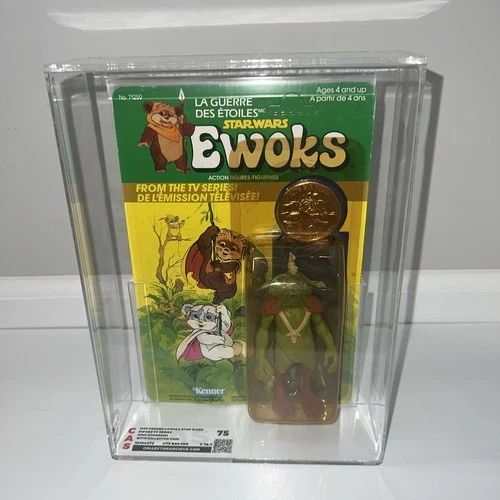 VINTAGE 1985 KENNER STAR WARS EWOKS  ON UNPUNCHED CARD KING CAS75 CANADA