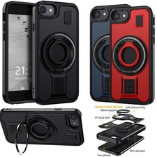 For Apple iPhone 7 Kickstand Shockproof Ring Holder Rugged Case Protective Cover