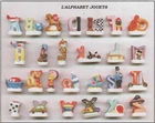 2001 ARGUYDAL THE ALPHABET TOYS FEVE PORCELAIN 3D LOT 26 FEVES