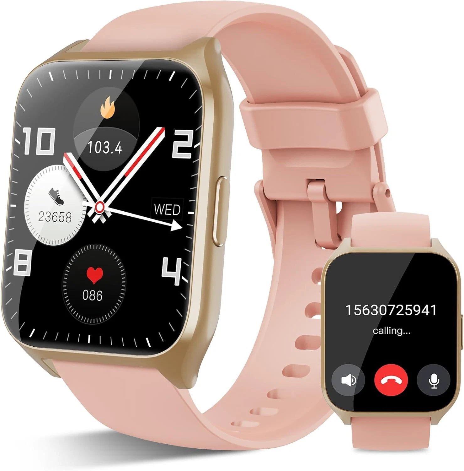 Smart Watch Ladies Women with Phone Function Wristwatch Watch for Android IOS