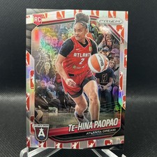 2025 Panini Prizm WNBA Te-Hina Paopao Rookie RC #61 Dicks Logo Atlanta Dream