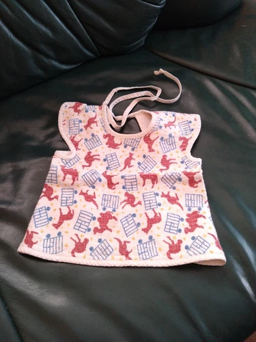 Baby bib with sleeves - 1960s - GDR 