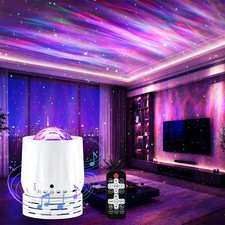 Northern Galaxy Light Aurora Projector,33 Light Effects Night Lights LED Star...