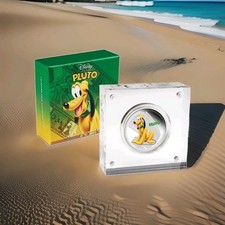 2014 NIUE $2 DISNEY MICKEY & FRIENDS **PLUTO** 1 OZ .999 SILVER PROOF COIN