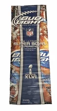 NFL Football Super Bowl XLVI Budweiser Bud Light Man Cave Banner 24x52🏈