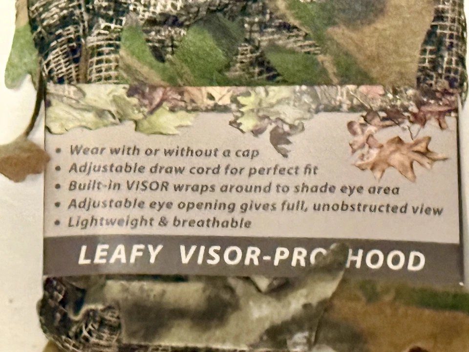 Mossy Oak Turkey Thugs Leafy Visor Pro Capucha - Juego de 2 Foto 4 de 4