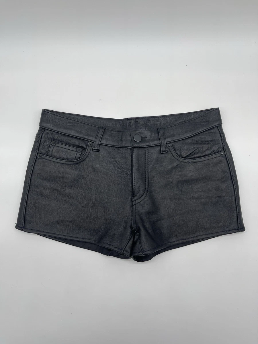 Black Leather Vintage Shorts for Women for sale | eBay