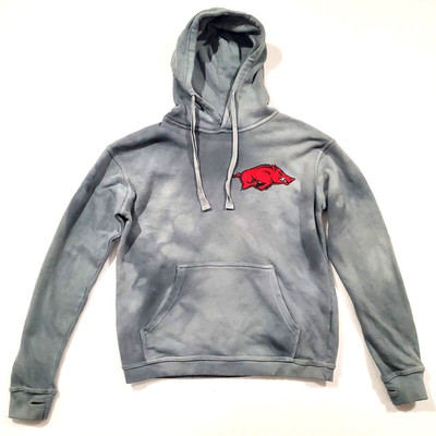 Arkansas Razorbacks Pressbox Hoodie Size S Pullover Gray
