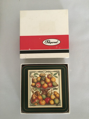Vintage | Sechs Pimpernel Untersetzer | mit Box & Beipackzettel | Near Mint