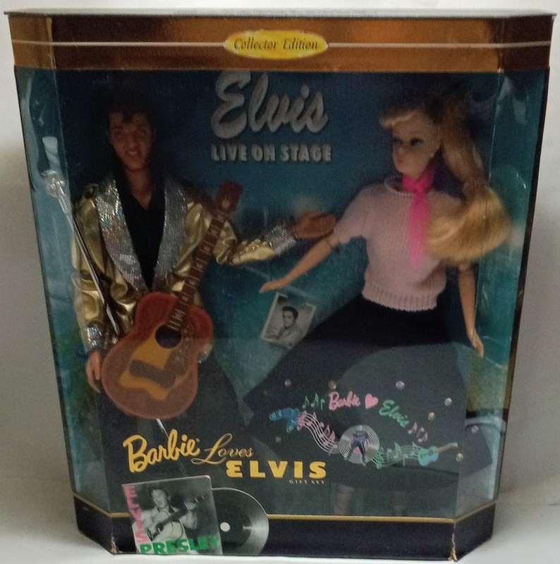VTG Mattel Barbie Loves Elvis Collectors Edition - 1996 #17450 1996