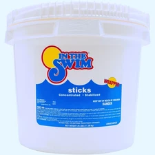 In The Swim 4 Inch Stabilized Chlorine Sticks - 98.6% Trichlor 25 Pounds