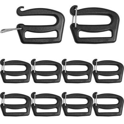 Webbing Connecting Clip 10PCS 25mm/1inch Plastic Tri-Glide Slides Button Bulk...