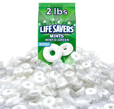 Life Savers Wintogreen, Wintergreen Flavored Mints, Bulk Hard Candy 2 Pounds 