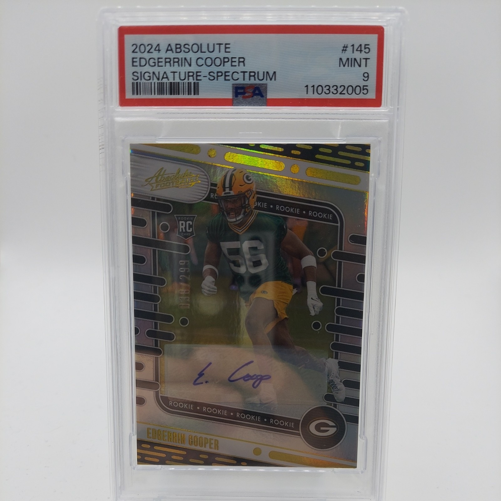 Edgerrin Cooper Panini Absolute #145 Signature-Spectrum