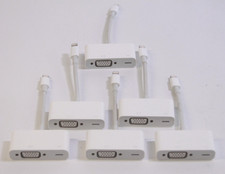 Lot of 6 Apple OEM A1439 Lightning To VGA Adapter Dongle AV Connectors