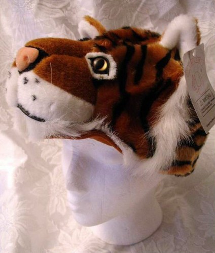 TIGER HAT bengals PLUSH head mask ADULT does not cover your face US SELLER Fast! - Picture 2 of 8