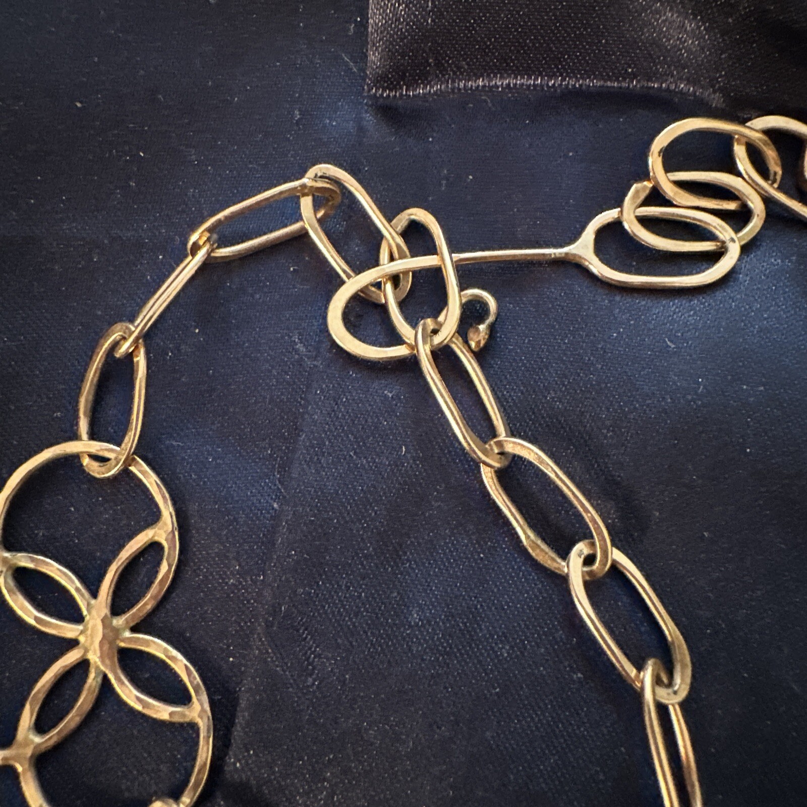 VINTAGE GOLD FILLED INTERLOCKING LINKED CIRCLES F… - image 6