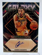 2022-23 Panini Obsidian Galaxy Ink Electric Etch Orange /50 Chris Duarte Auto