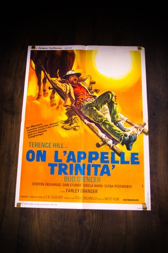 THEY CALL ME TRINITY French Medium Vintage Movie Poster Original 1970