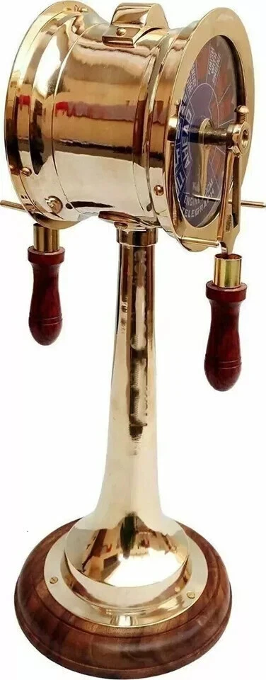 Винтажная латунная комната заказа двигателя корабля телеграф морской декор для дома и офиса 14 дюймов - Изображение 3 из 4