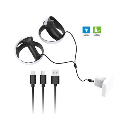 For PS VR2 handle one out of two charging cable for PS5 handle Type-C cable