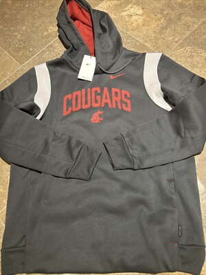 Nike NCAA Washington State Cougars Team Issue Jacket Sz M NWT Rare Hoodie Men