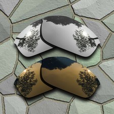 Silver Bronze Copper Polarized Lenses Replacement For-Oakley Flak Jacket