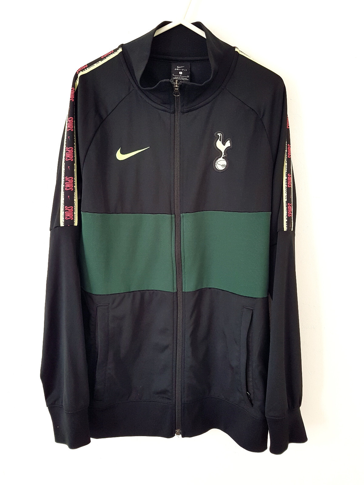 SACAI X NIKE Giacca Tottenham Hotspur Track Top. Piccoli adulti. Nike ufficiali. Calcio nero.