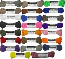 PARACORD 550LB Tested Nylon Type III Commercial Utility Rope 100 Feet Long