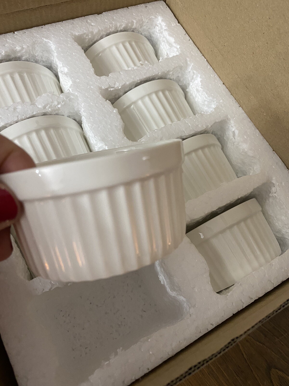 California Home Goods Ramekins WHITE 8 Pack 4oz. Capacity NEW eBay