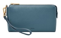 Fossil Gift Wristlet Handgelenktasche Utensilientasche Tasche Drizzle Blau Neu
