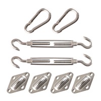 Installation Steel Hardware Kit Sun Shade Sail Outdoor Square Rectangle Cover on sale Installation Steel Hardware Kit Sun Shade Sail Outdoor Square Rectangle Cover on sale