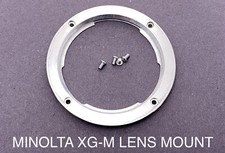 OEM Minolta XGM 35mm SLR Replacement Part - Body Lens Mount w/ Screws