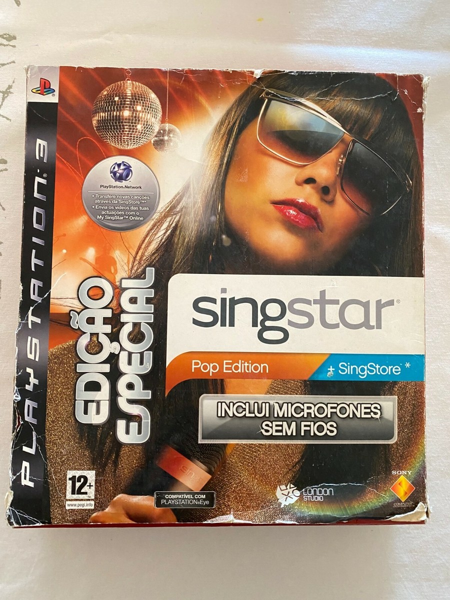 SingStar POP Special Edition W/ Wireless Microphones CIB Sony PS2