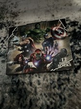 Marvel Men's 12 Days of Socks Boxed Set NWT Free Ship