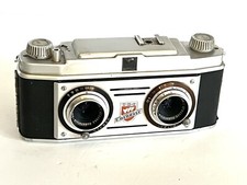 Vintage 35mm film, TDC Colorist Stereo Camera w/ Original Leather Case
