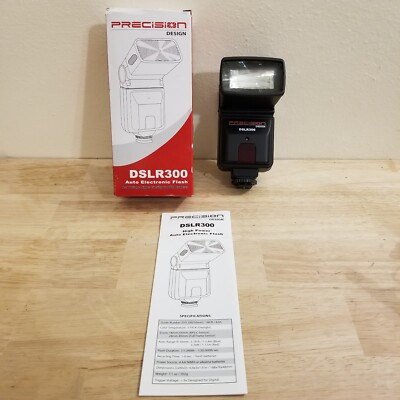Precision Design DSLR300 Auto Electronic Flash For DSLR Cameras