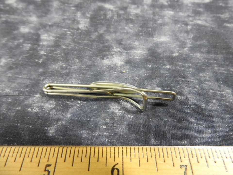 Vintage Mother of Pearl Silver/Steel Tie Bar/Money Clip - Image 3 of 4