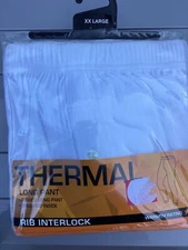 Mens Matalan White thermal long johns Bottom Underwear XXL