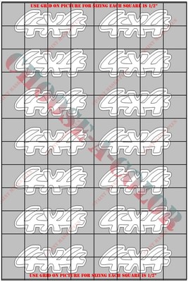SCL1001P-X 4X4 Scale RC Truck Body Paint Mask In Colors