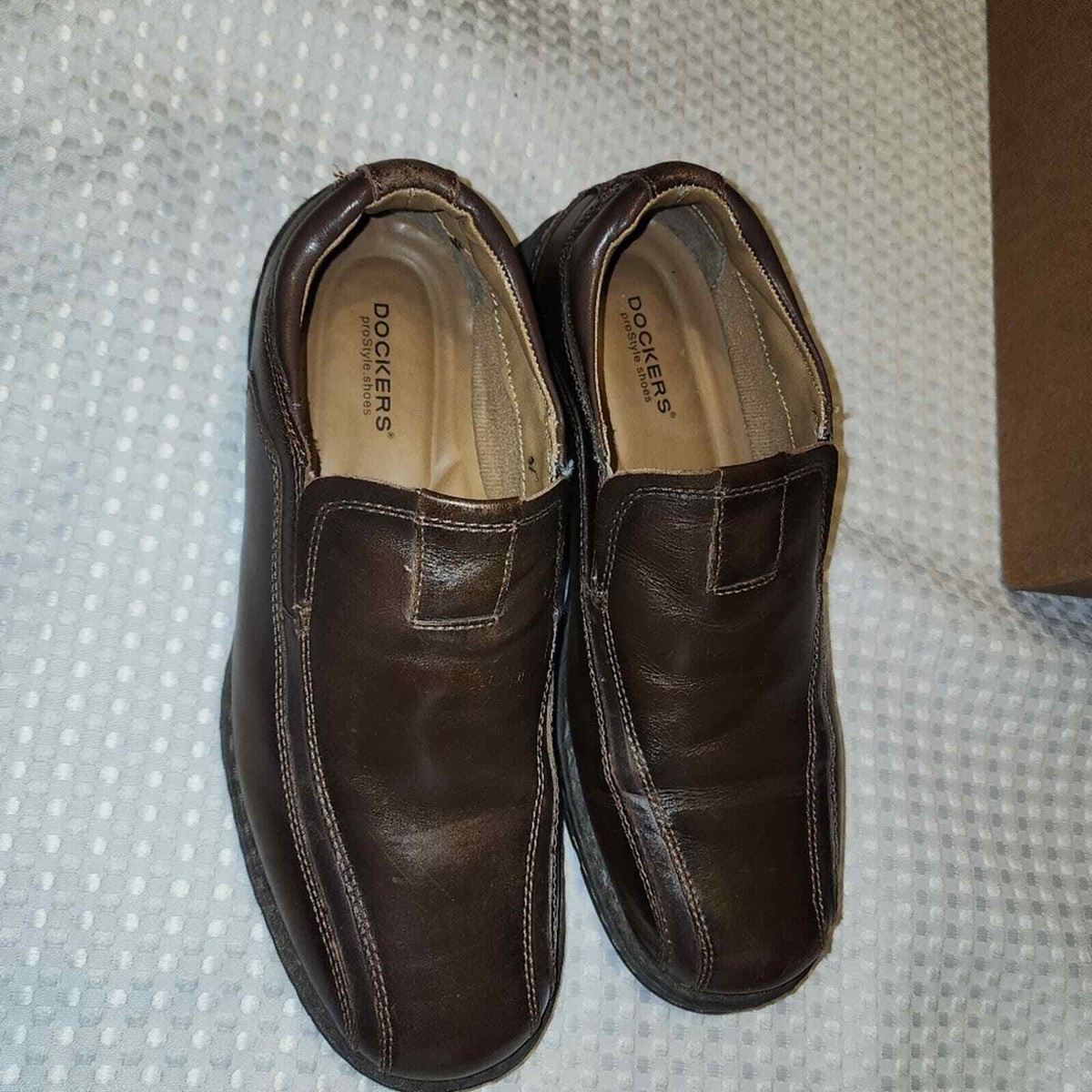 Dockers Shoes Mens 8.5 Loafer Slip On Brown Leather Classic Comfort Professional Men main image 2
